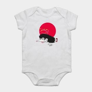 knocked out hedgehog Baby Bodysuit